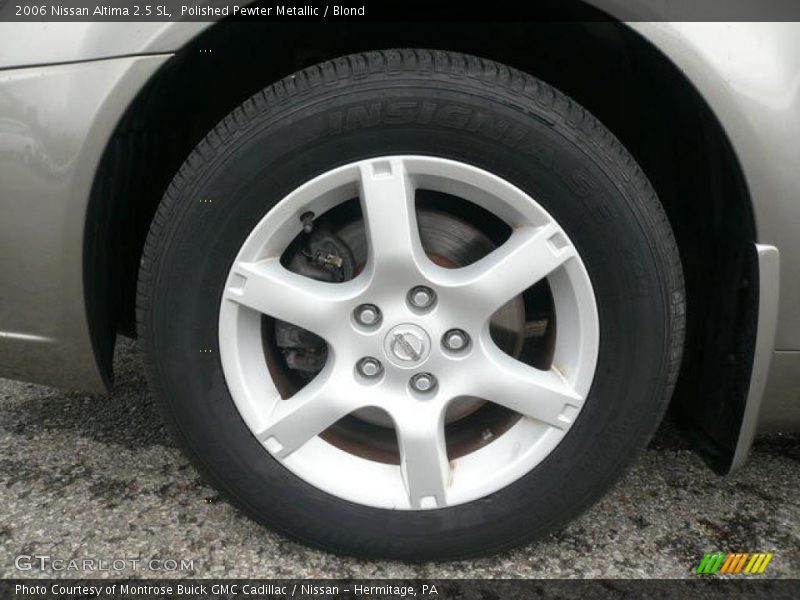 Polished Pewter Metallic / Blond 2006 Nissan Altima 2.5 SL