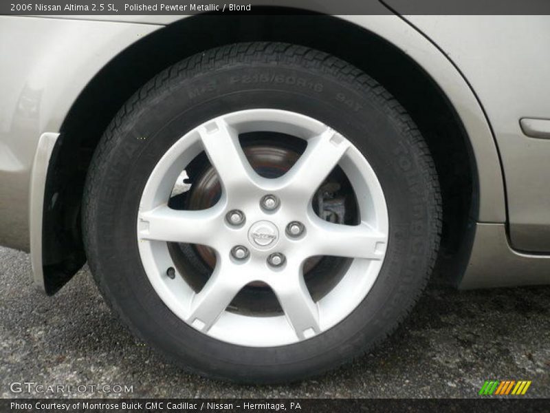 Polished Pewter Metallic / Blond 2006 Nissan Altima 2.5 SL