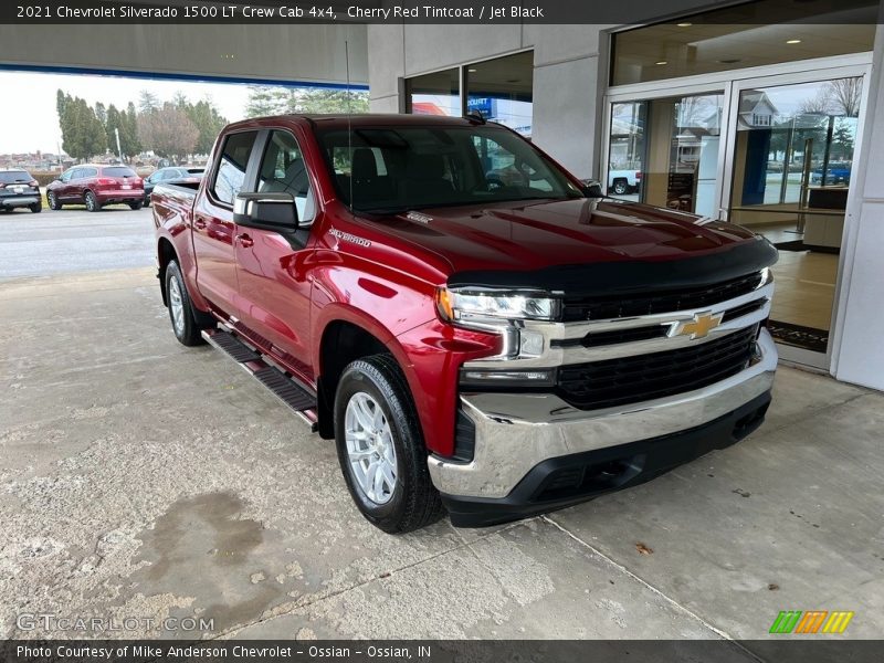 Cherry Red Tintcoat / Jet Black 2021 Chevrolet Silverado 1500 LT Crew Cab 4x4