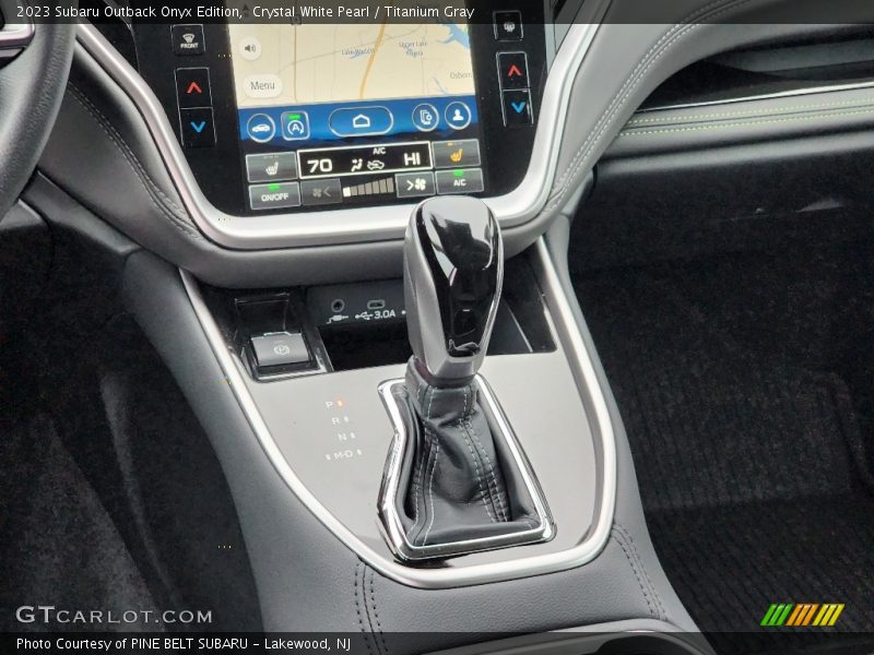 Crystal White Pearl / Titanium Gray 2023 Subaru Outback Onyx Edition
