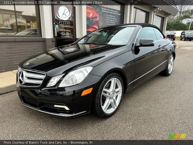 Obsidian Black Metallic / Black 2011 Mercedes-Benz E 350 Cabriolet