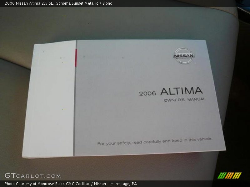 Sonoma Sunset Metallic / Blond 2006 Nissan Altima 2.5 SL