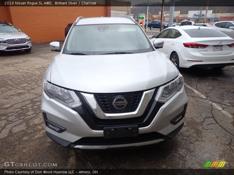 Brilliant Silver / Charcoal 2019 Nissan Rogue SL AWD