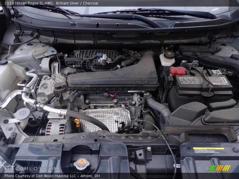 Brilliant Silver / Charcoal 2019 Nissan Rogue SL AWD