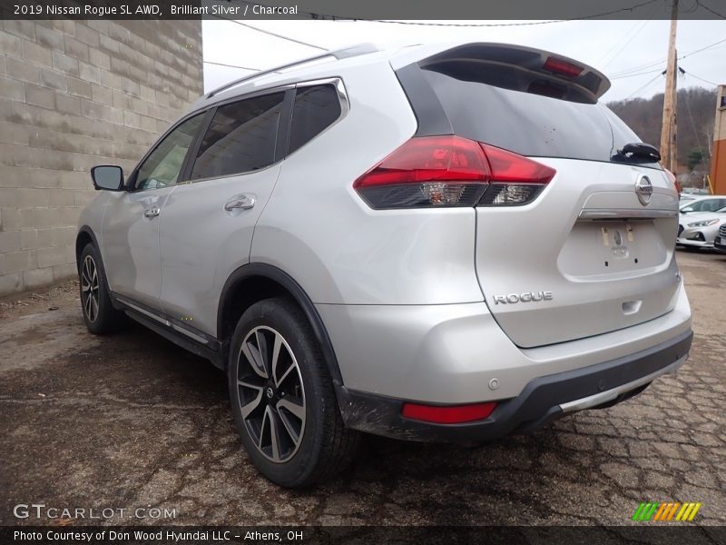 Brilliant Silver / Charcoal 2019 Nissan Rogue SL AWD