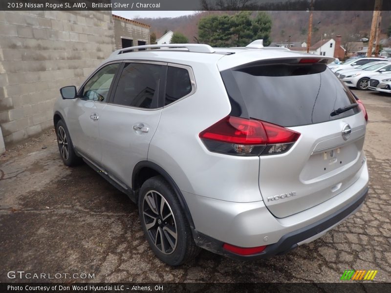 Brilliant Silver / Charcoal 2019 Nissan Rogue SL AWD