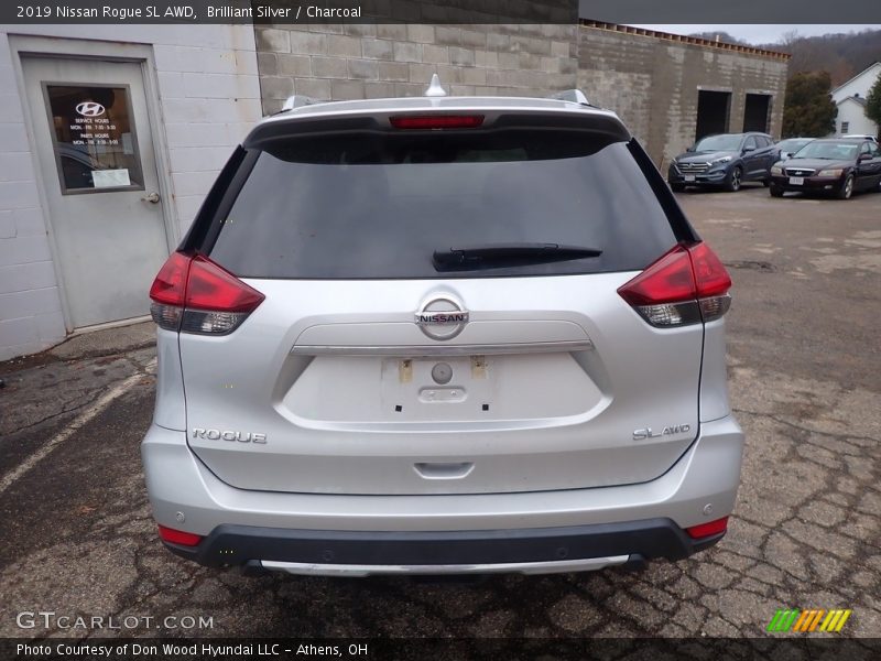 Brilliant Silver / Charcoal 2019 Nissan Rogue SL AWD