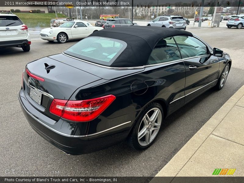 Obsidian Black Metallic / Black 2011 Mercedes-Benz E 350 Cabriolet