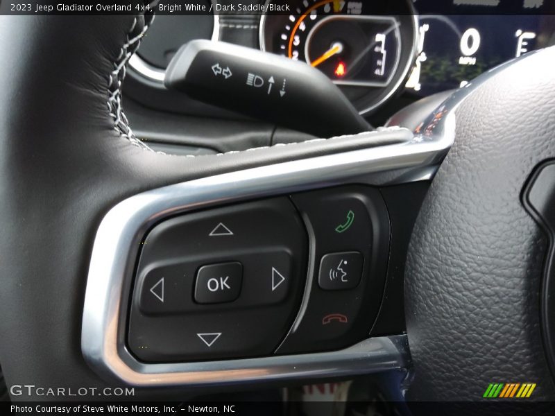 Bright White / Dark Saddle/Black 2023 Jeep Gladiator Overland 4x4