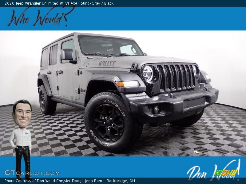 Sting-Gray / Black 2020 Jeep Wrangler Unlimited Willys 4x4