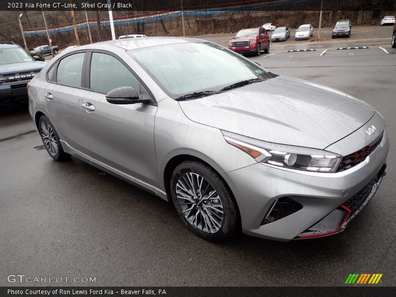 Steel Gray / Black 2023 Kia Forte GT-Line