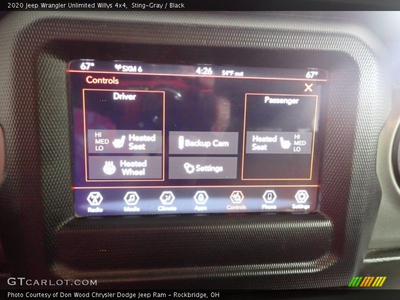 Sting-Gray / Black 2020 Jeep Wrangler Unlimited Willys 4x4