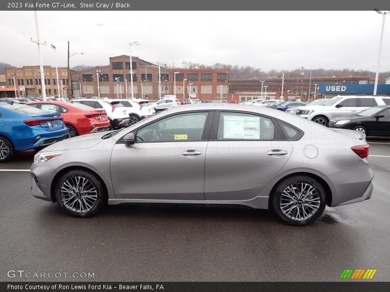Steel Gray / Black 2023 Kia Forte GT-Line