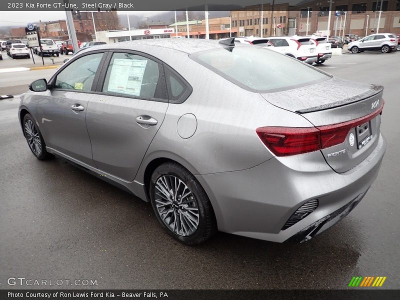 Steel Gray / Black 2023 Kia Forte GT-Line
