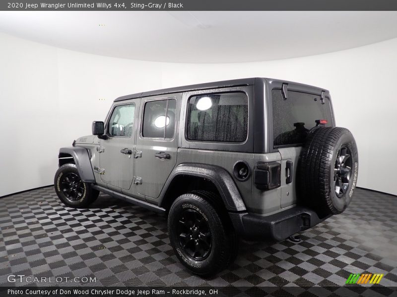 Sting-Gray / Black 2020 Jeep Wrangler Unlimited Willys 4x4