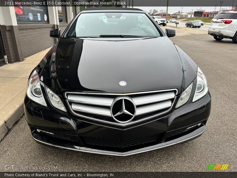 Obsidian Black Metallic / Black 2011 Mercedes-Benz E 350 Cabriolet