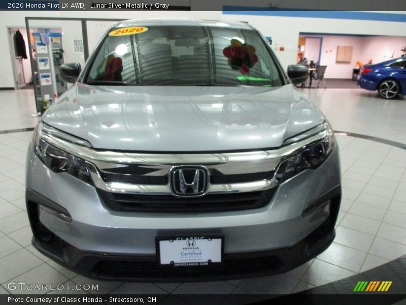 Lunar Silver Metallic / Gray 2020 Honda Pilot LX AWD