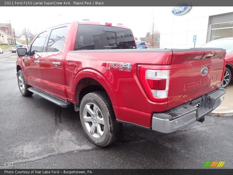 Rapid Red / Black 2021 Ford F150 Lariat SuperCrew 4x4