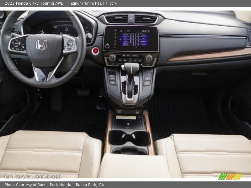 Platinum White Pearl / Ivory 2022 Honda CR-V Touring AWD