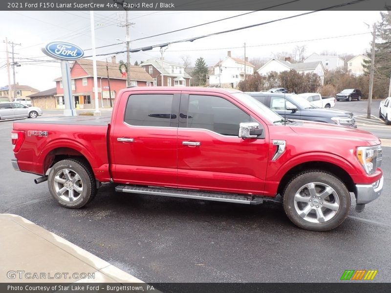 Rapid Red / Black 2021 Ford F150 Lariat SuperCrew 4x4