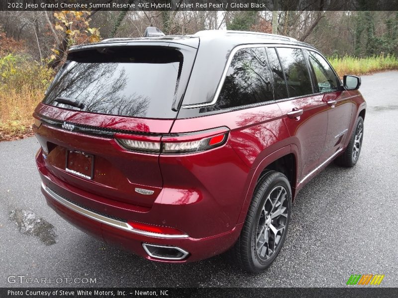 Velvet Red Pearl / Global Black 2022 Jeep Grand Cherokee Summit Reserve 4XE Hybrid