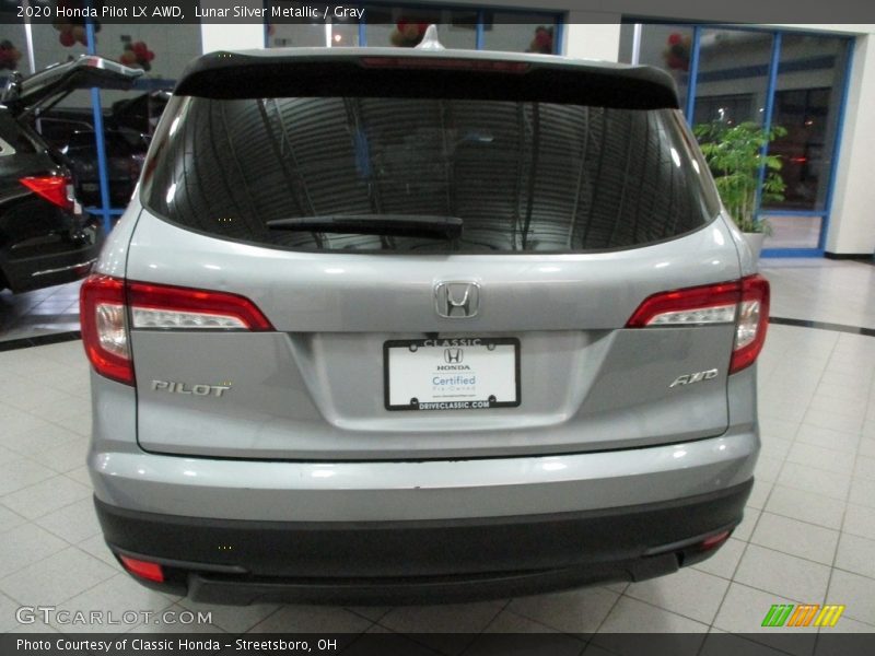 Lunar Silver Metallic / Gray 2020 Honda Pilot LX AWD