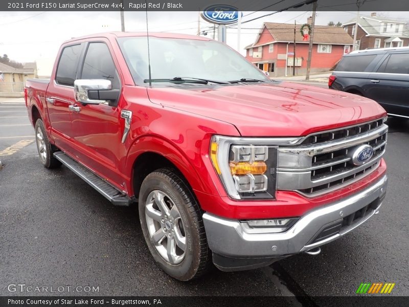 Rapid Red / Black 2021 Ford F150 Lariat SuperCrew 4x4