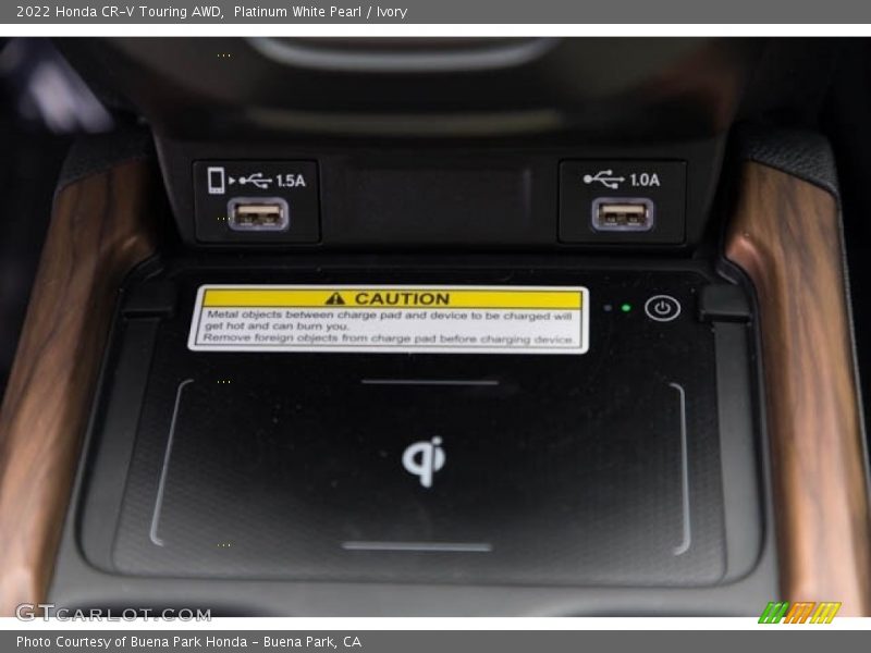 Platinum White Pearl / Ivory 2022 Honda CR-V Touring AWD