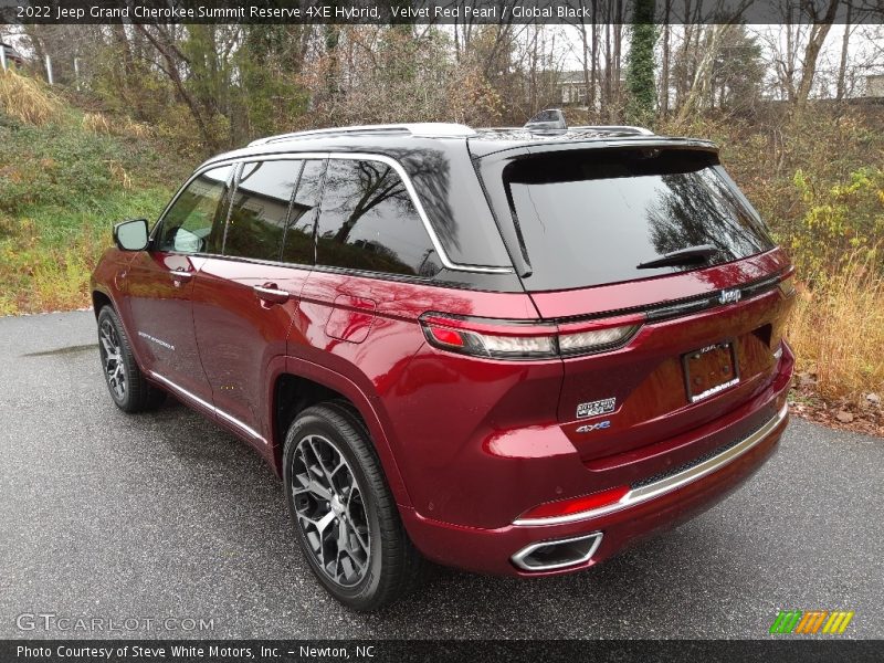 Velvet Red Pearl / Global Black 2022 Jeep Grand Cherokee Summit Reserve 4XE Hybrid