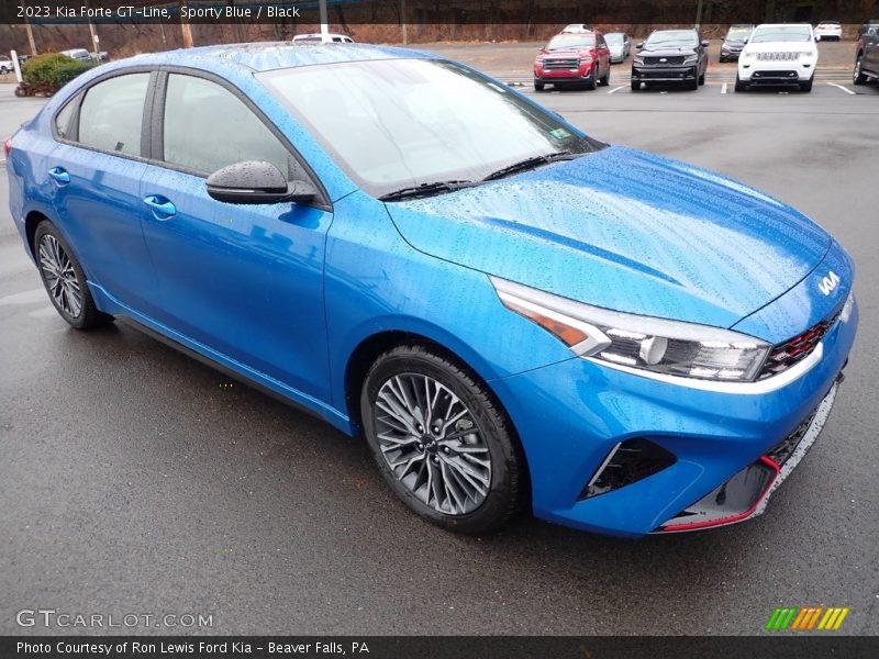 Sporty Blue / Black 2023 Kia Forte GT-Line