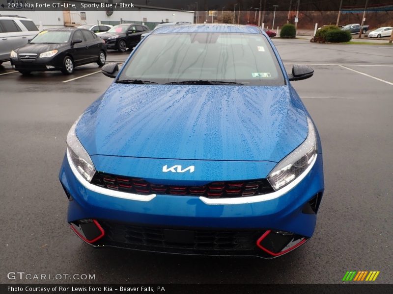 Sporty Blue / Black 2023 Kia Forte GT-Line
