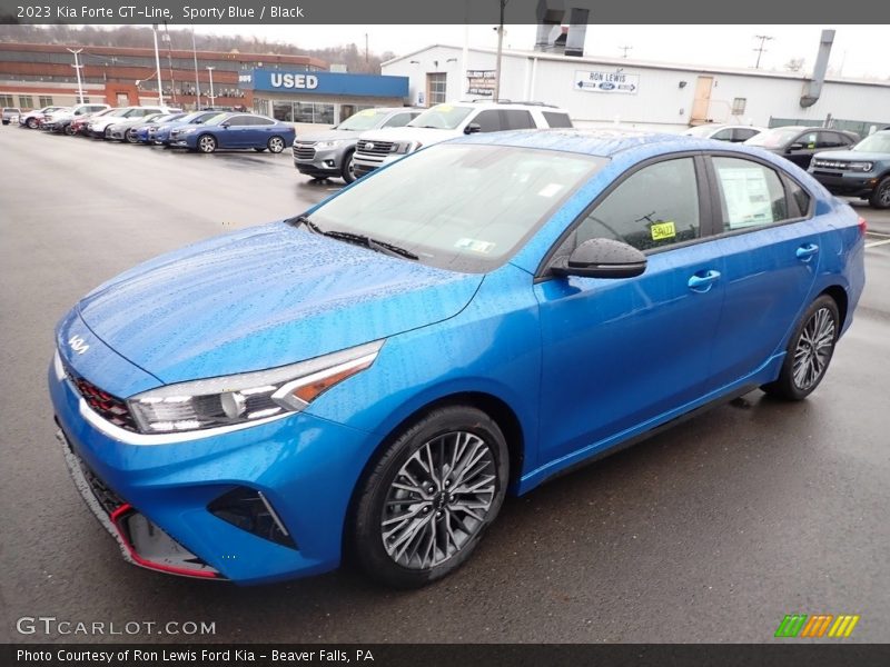 Sporty Blue / Black 2023 Kia Forte GT-Line