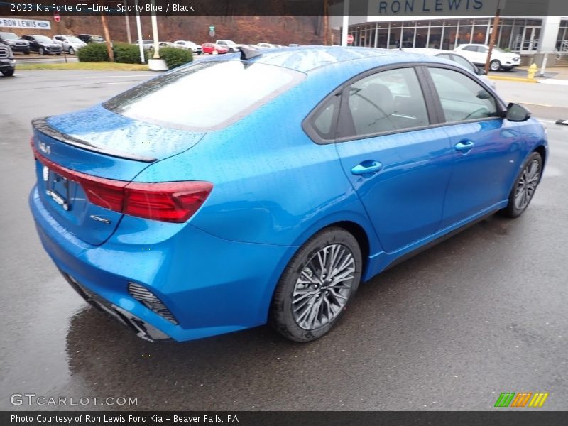 Sporty Blue / Black 2023 Kia Forte GT-Line
