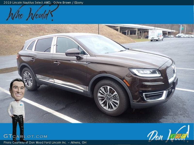 Ochre Brown / Ebony 2019 Lincoln Nautilus Select AWD