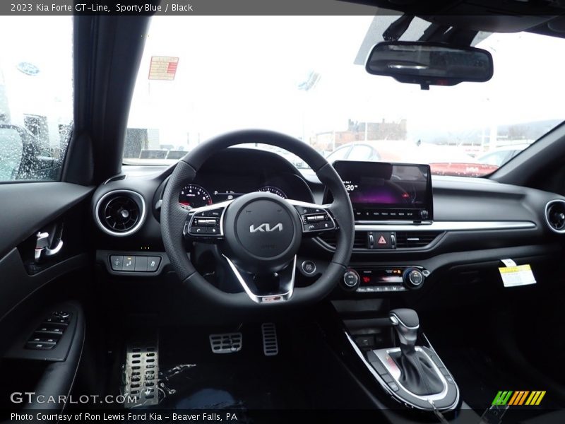 Sporty Blue / Black 2023 Kia Forte GT-Line