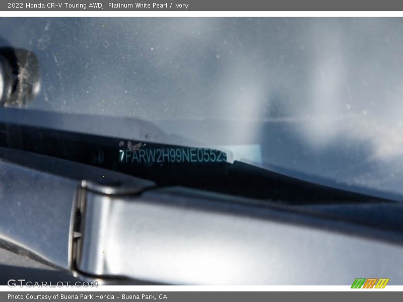 Platinum White Pearl / Ivory 2022 Honda CR-V Touring AWD