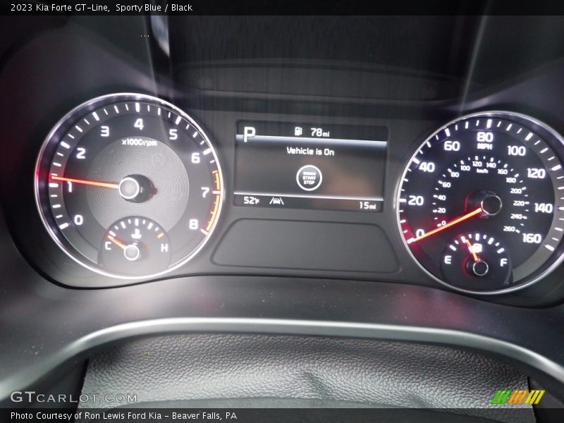 Sporty Blue / Black 2023 Kia Forte GT-Line