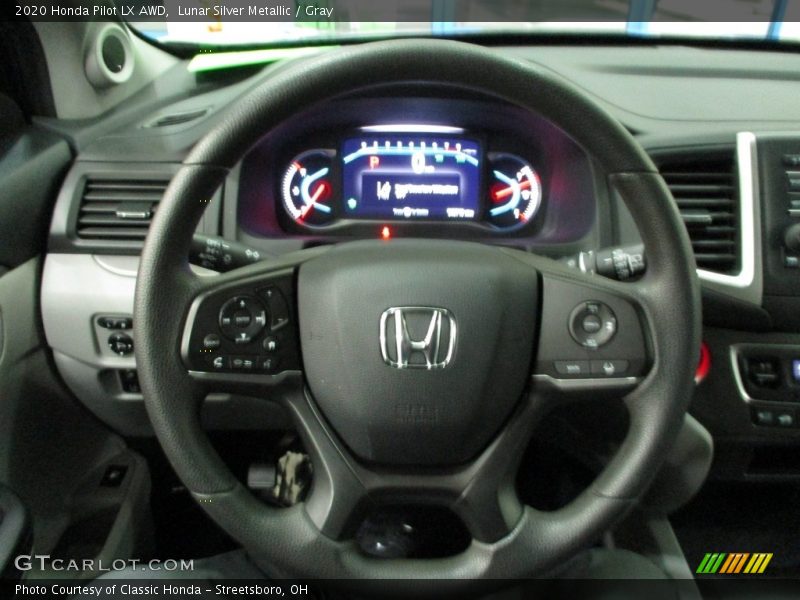 Lunar Silver Metallic / Gray 2020 Honda Pilot LX AWD