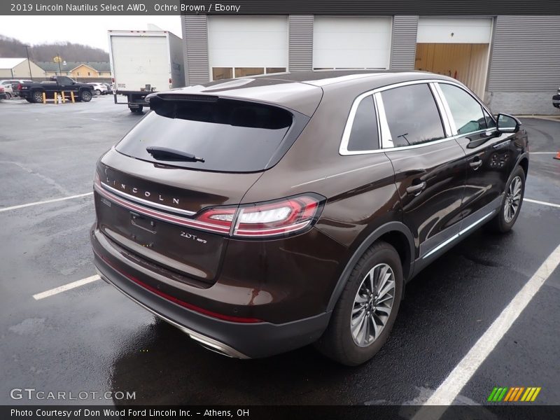 Ochre Brown / Ebony 2019 Lincoln Nautilus Select AWD