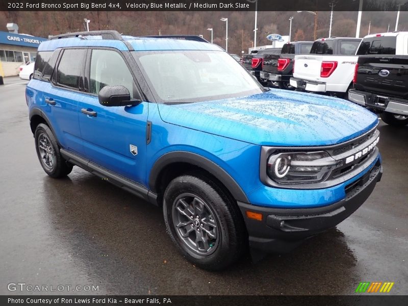 Velocity Blue Metallic / Medium Dark Slate 2022 Ford Bronco Sport Big Bend 4x4