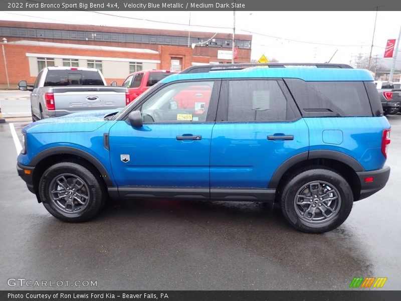 Velocity Blue Metallic / Medium Dark Slate 2022 Ford Bronco Sport Big Bend 4x4
