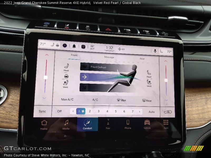 Controls of 2022 Grand Cherokee Summit Reserve 4XE Hybrid