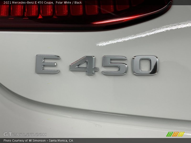 Polar White / Black 2021 Mercedes-Benz E 450 Coupe