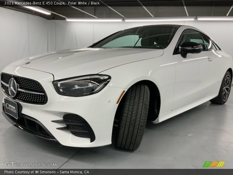 Polar White / Black 2021 Mercedes-Benz E 450 Coupe