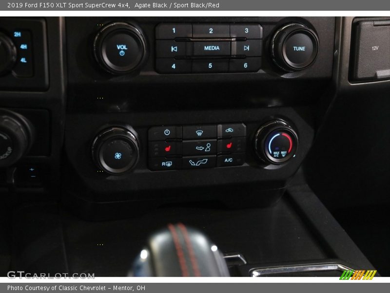 Agate Black / Sport Black/Red 2019 Ford F150 XLT Sport SuperCrew 4x4