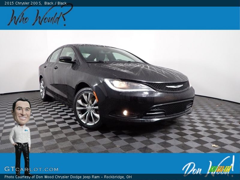 Black / Black 2015 Chrysler 200 S