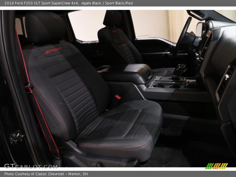 Agate Black / Sport Black/Red 2019 Ford F150 XLT Sport SuperCrew 4x4