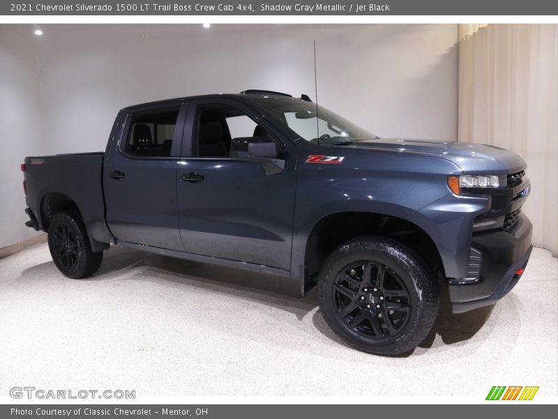 Shadow Gray Metallic / Jet Black 2021 Chevrolet Silverado 1500 LT Trail Boss Crew Cab 4x4