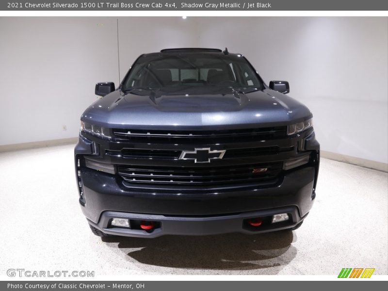 Shadow Gray Metallic / Jet Black 2021 Chevrolet Silverado 1500 LT Trail Boss Crew Cab 4x4