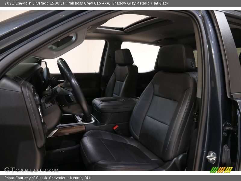 Shadow Gray Metallic / Jet Black 2021 Chevrolet Silverado 1500 LT Trail Boss Crew Cab 4x4